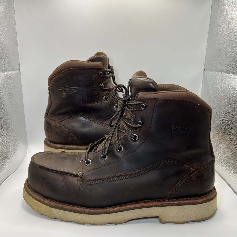 Red Wing 2449 Traction Tred Lite Men's 8 D Waterproof Safety Toe Work Boots EUC